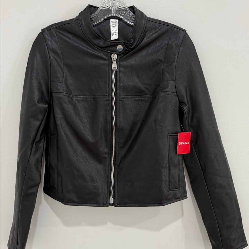 Spanx Women's Black Moto Jacket